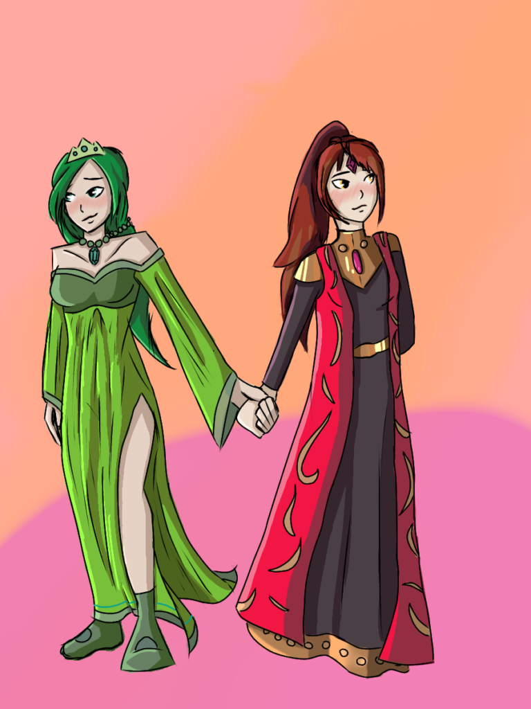 Cute lesbian Princesses