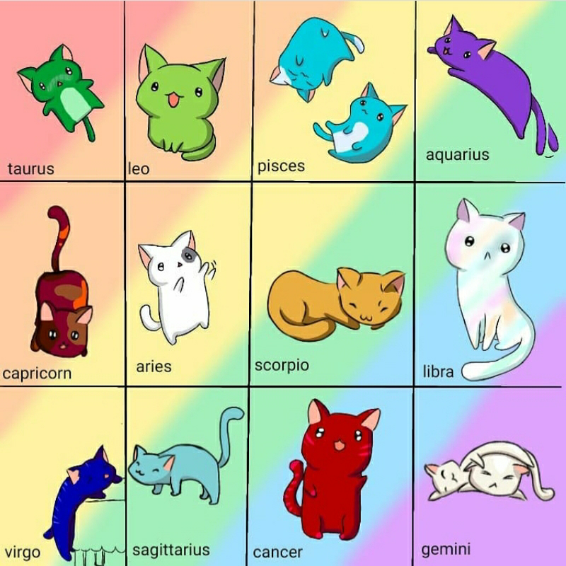 Gay Zodiac Cats